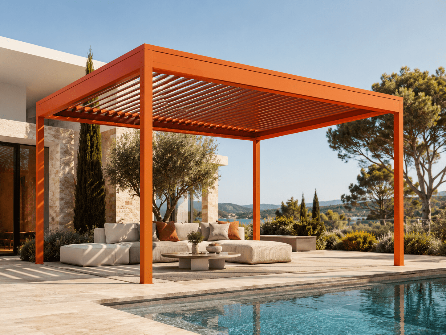 AirCube PRO: Lamellendach-Pergola mit maximaler Farbfreiheit